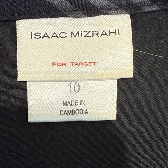 Isaac Mizrahi Striped A-Line black Skirt with Tulle Trim Size 10 - Picture 6 of 10